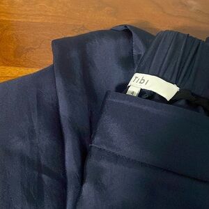 Tibi Silky Jogger with Silver Snap Details